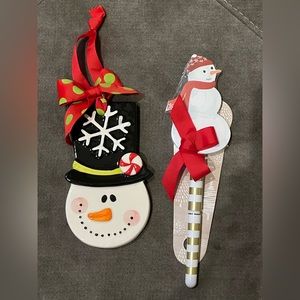 Snowman ornament and pad
